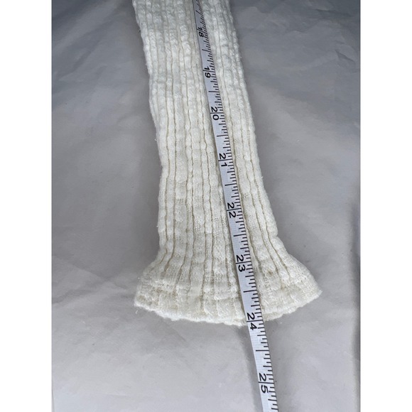 FULL TILT Ribbed Henley Long Sleeve Top Cream Textured Button Up Casual Size L - Picture 6 of 7